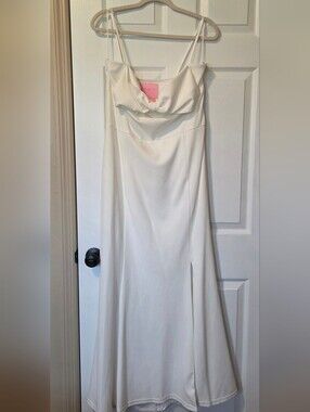 Vow'd White Slip Wedding Dress